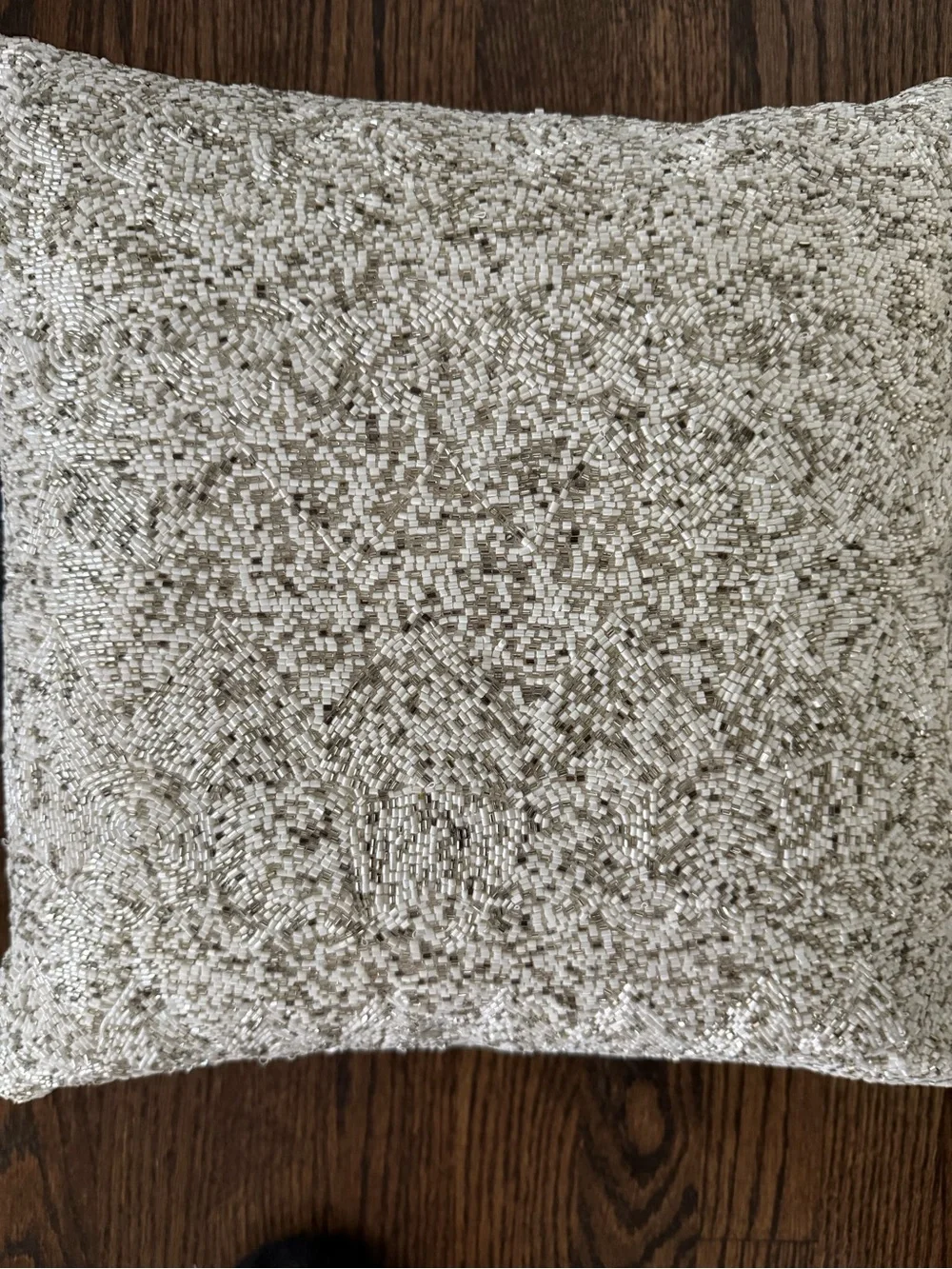 Crate&Barrel Crystal Beaded Pillow - Pair